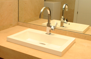 Encimera de baño en playas